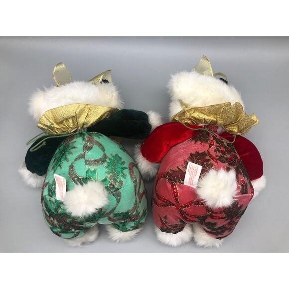 PBC International Rare Multicolor Bear Plushy Ornament Plush Holiday’s Themed 9" - Picture 4 of 16